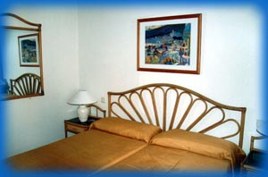 Camera da letto degli studios, appartamenti  fuerteventura, apart hotel esquinzo