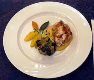 lombo di coniglio ripieno di verdure