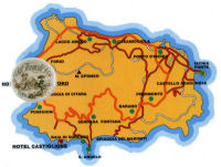Cartina dell'Isola d'Ischia