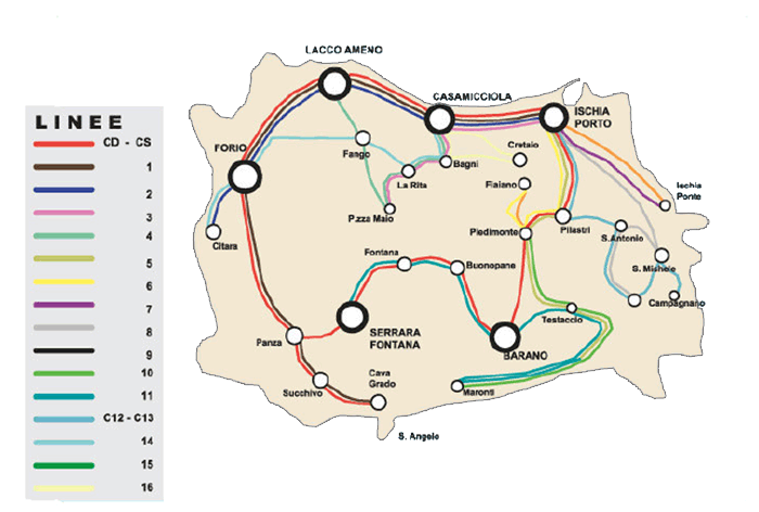 Cartina orari bus sepsa ischia